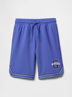Kids GapFit 8.5" Mesh Pull-On Shorts