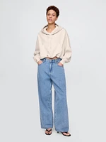 Heavyweight French Terry Crop Bubble Hoodie
