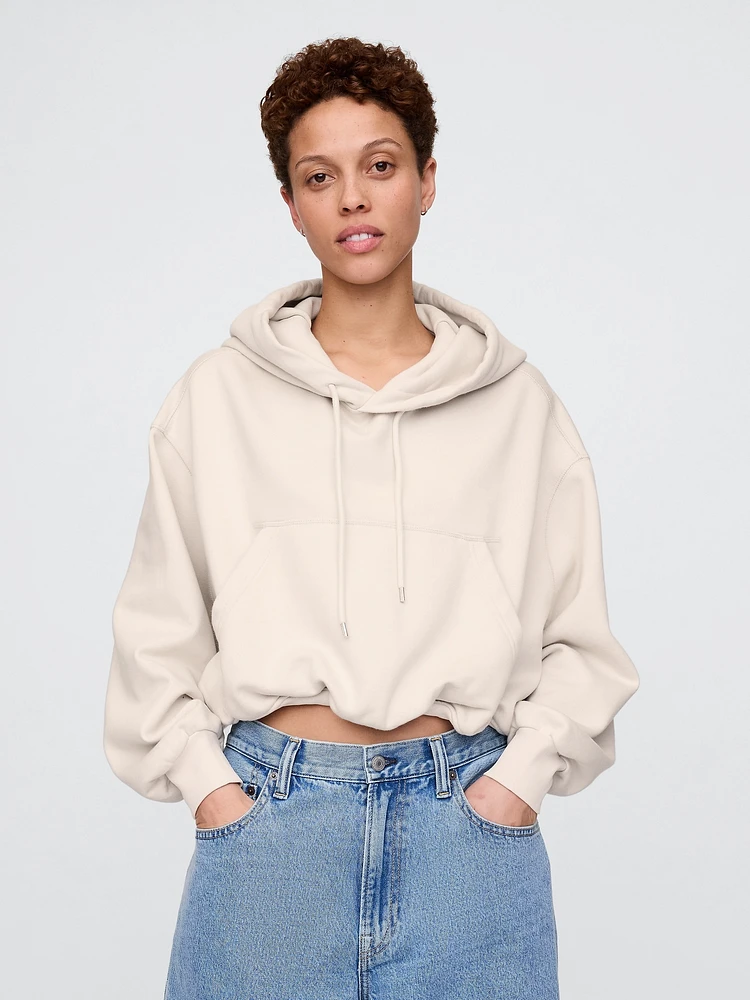 Heavyweight French Terry Crop Bubble Hoodie
