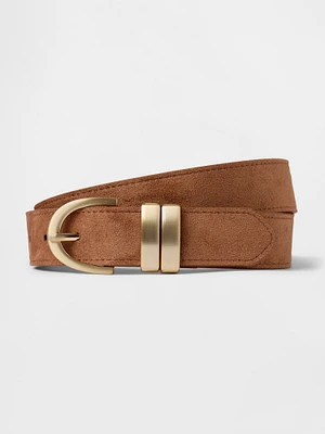 Vegan Suede Belt