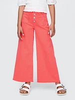 Kids High Rise Stride Wide-Leg Ankle Jeans