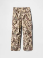 Kids Pull-On Camo Cargo Baggy Pants