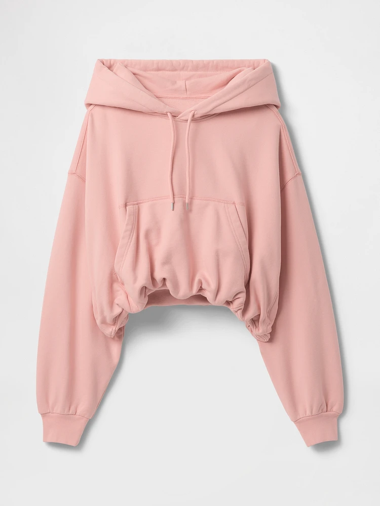 Heavyweight French Terry Crop Bubble Hoodie