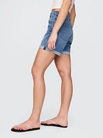 5" Mid Rise Denim Girlfriend Shorts