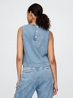 UltraSoft Denim Shell Tank