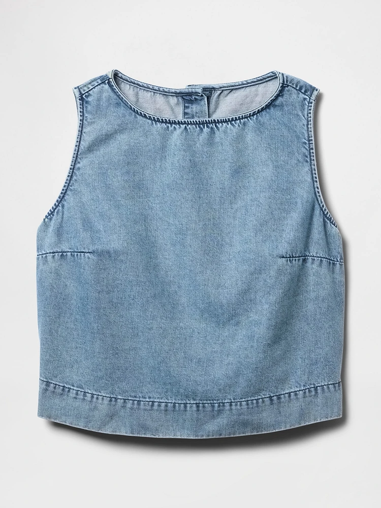 UltraSoft Denim Shell Tank