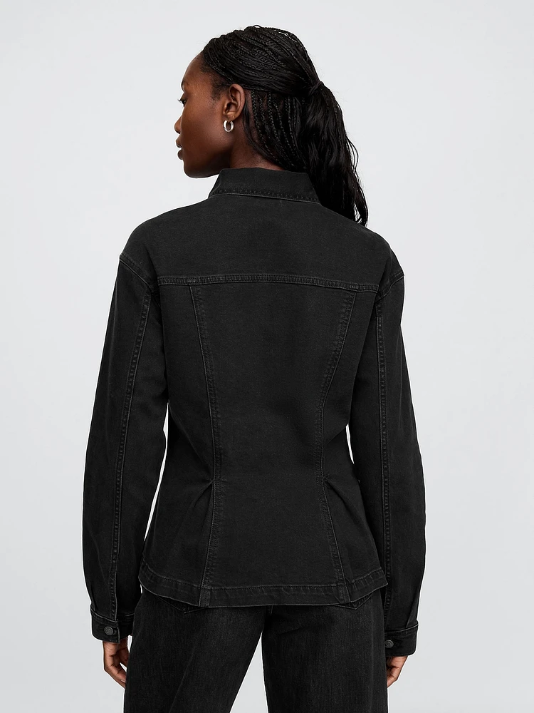 Peplum Denim Jacket