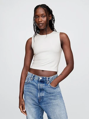 CloseKnit Jersey Cropped Shell Tank Top