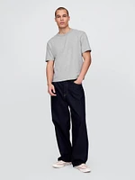T-shirt court en tissu épais