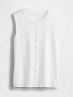 Modern Rib Cardigan Vest