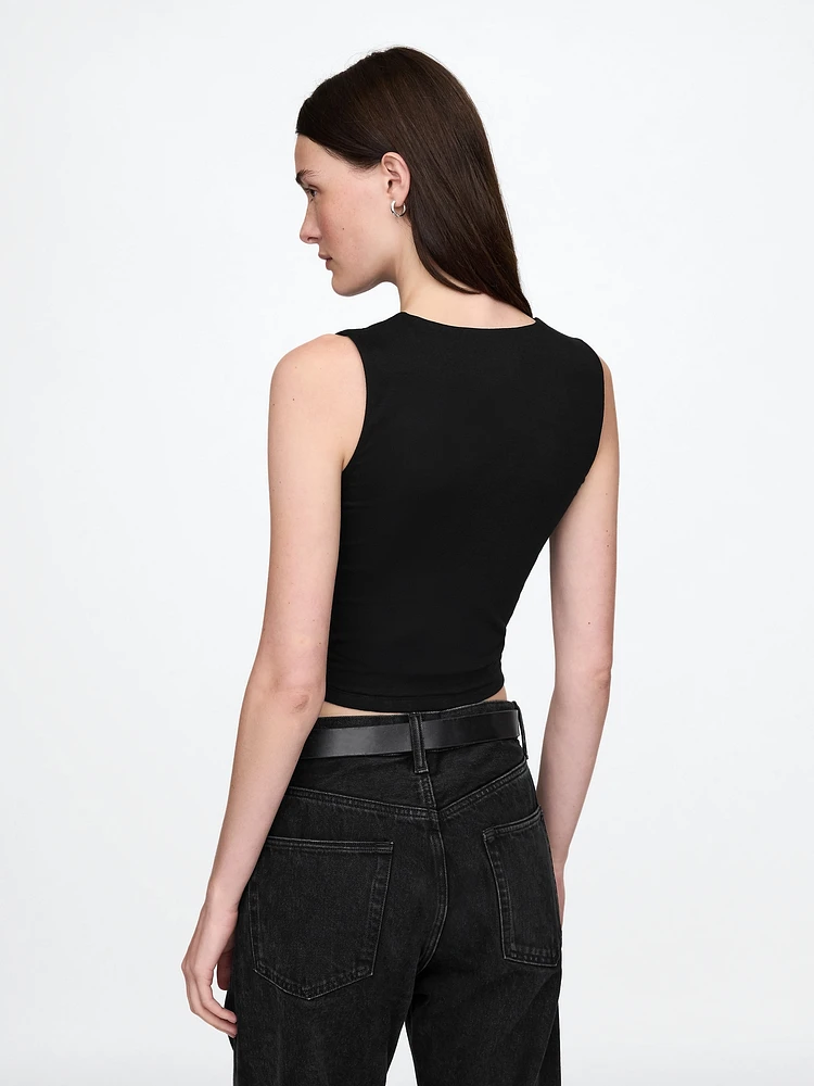 CloseKnit Jersey Crop Tank Top