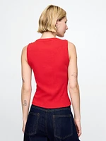 Modern Rib High-Neck Top