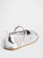 Toddler Metallic Mesh Mary Jane Flats
