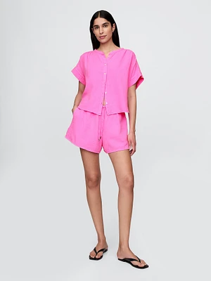 Cotton Gauze Easy Shorts