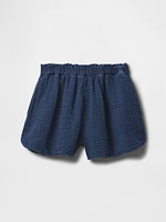 Kids Crinkle Gauze Denim Easy Shorts