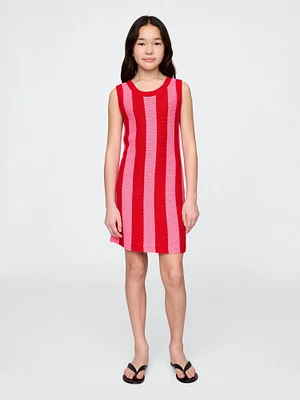Kids Crochet Stripe Dress