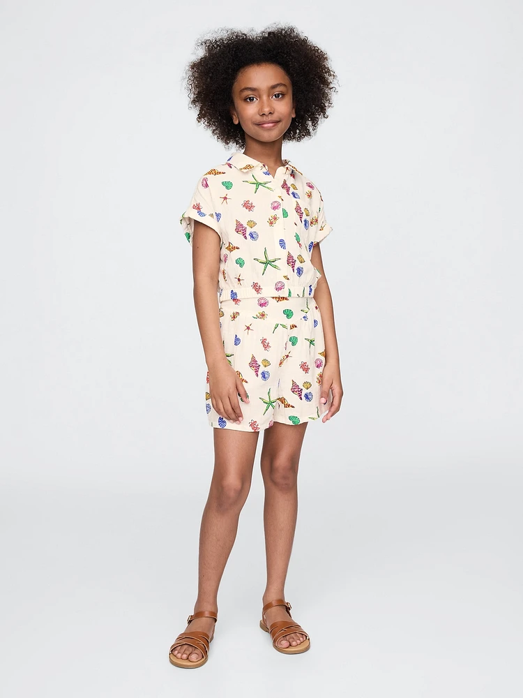 Kids Crinkle Gauze Outfit Set