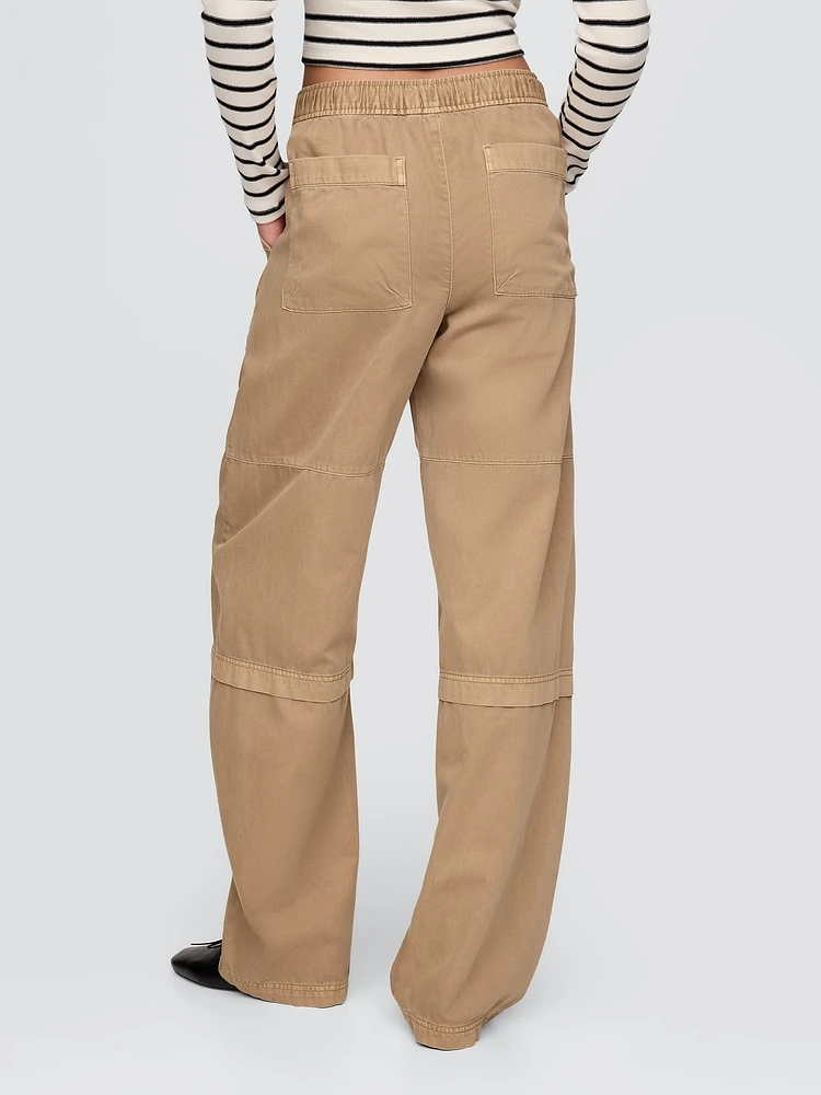 Mid Rise Easy Utility Barrel Pants