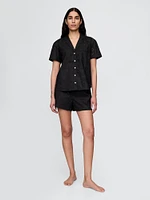 Eyelet Poplin PJ Shirt