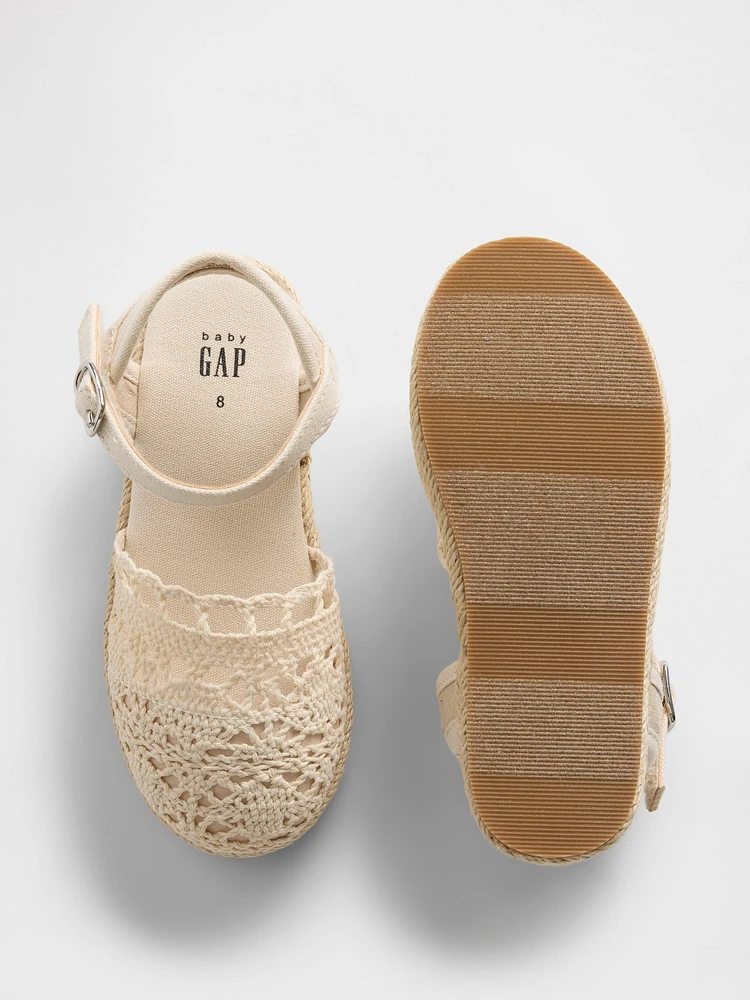 Toddler Crochet Espadrilles