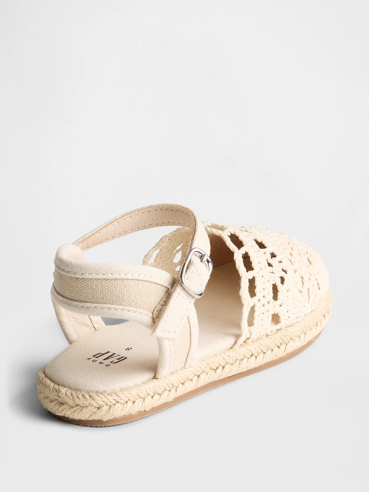 Toddler Crochet Espadrilles