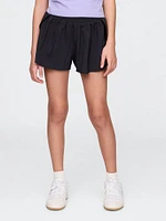 Kids Recycled Butterfly-Hem Run Shorts