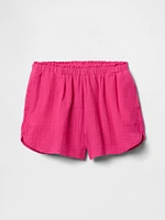 Kids Crinkle Gauze Easy Shorts