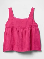 Kids Crinkle Gauze Swing Top