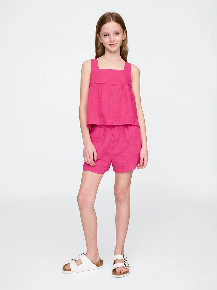 Kids Crinkle Gauze Swing Top