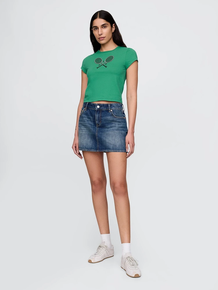 Crop Graphic T-Shirt