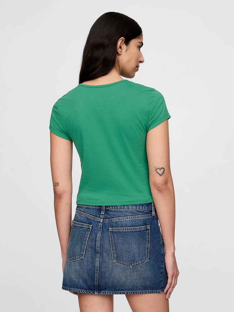 Crop Graphic T-Shirt