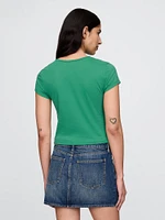 Crop Graphic T-Shirt