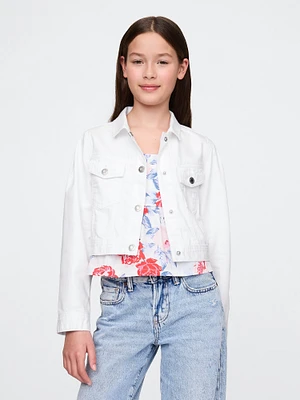 Kids Denim Crop Jacket