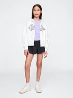 Kids Recycled Butterfly-Hem Run Shorts
