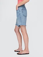 8" Mid Rise '90s Loose Denim Bermuda Shorts