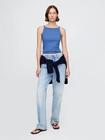 Modern Apron-Neck Tank Top