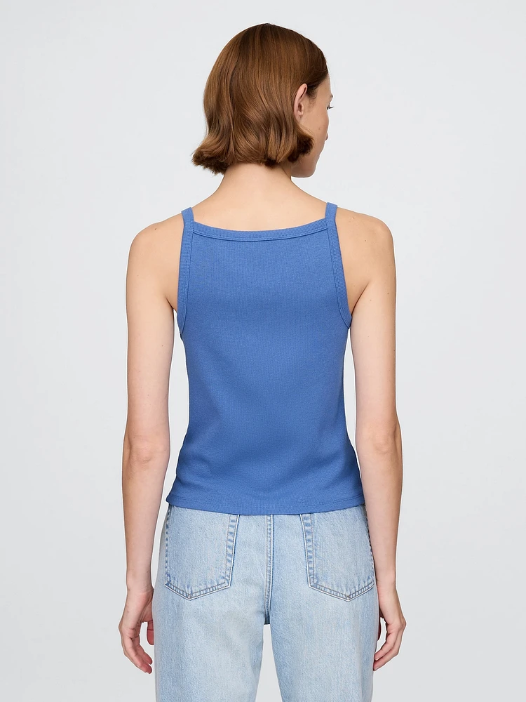 Modern Apron-Neck Tank Top
