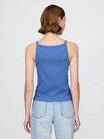 Modern Apron-Neck Tank Top