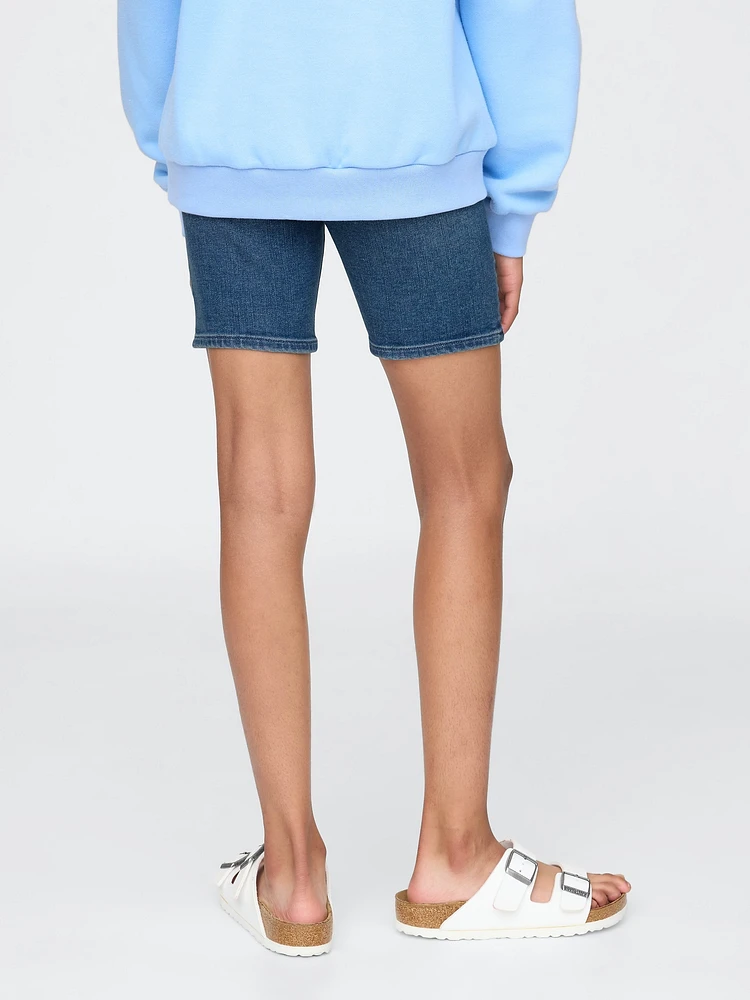 Kids Denim Bike Shorts