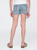 Kids Low Rise Stride Denim Shorts