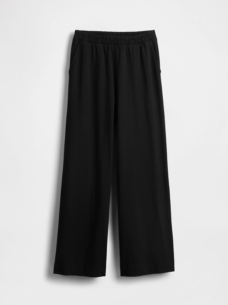 Heavyweight Organic Cotton Wide-Leg Pants