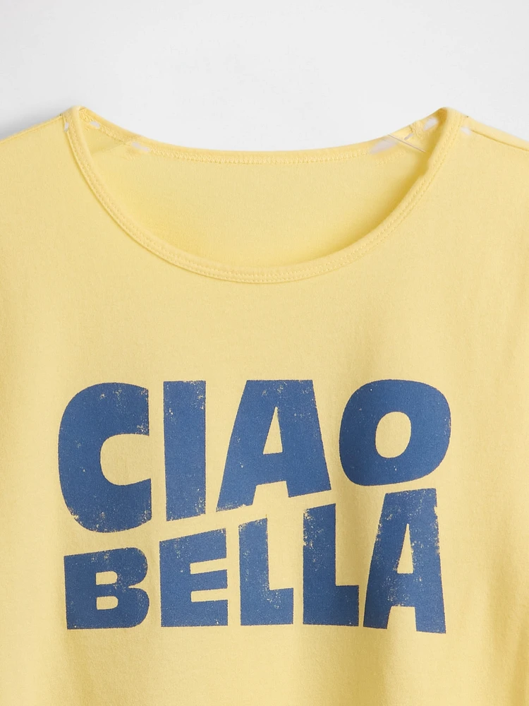Crop Graphic T-Shirt
