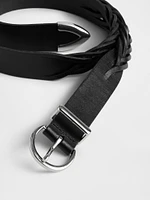 Braided Leather Belt