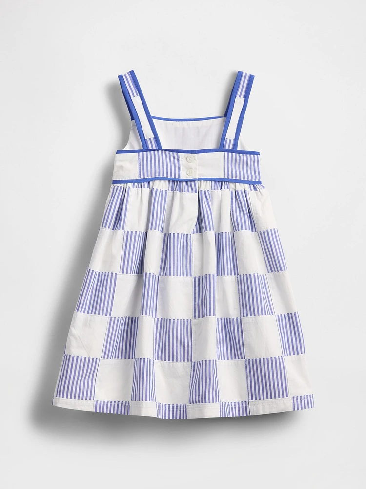Baby & Toddler Poplin Patchwork Dress
