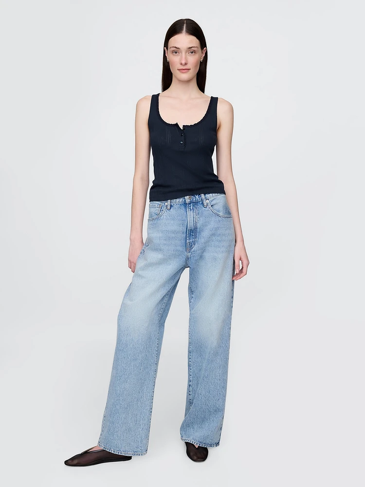 Pointelle Tank Top