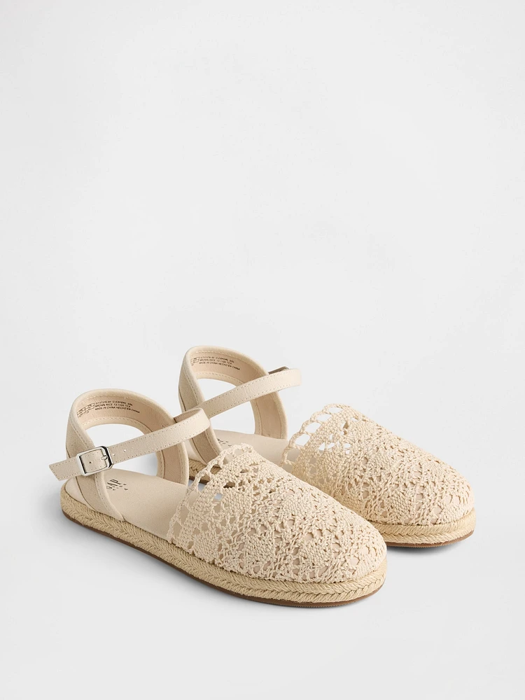 Kids Crochet Espadrilles