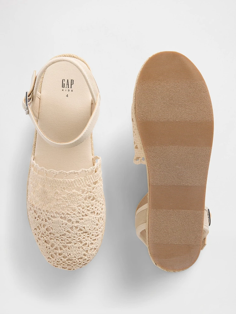 Kids Crochet Espadrilles