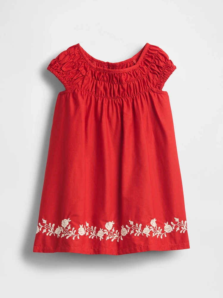 Baby & Toddler Smocked Puff-Sleeve Dress