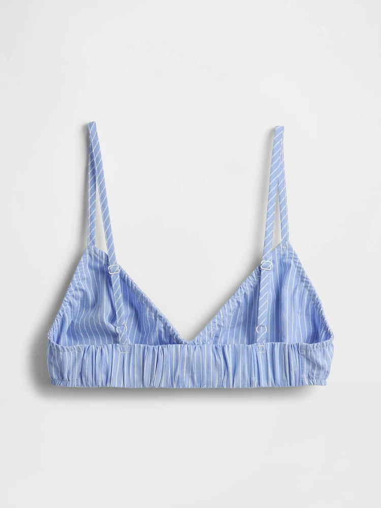 Poplin Triangle Bralette