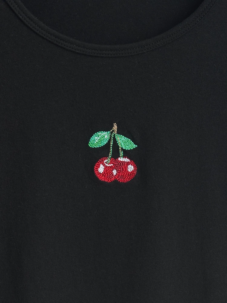 Crop Graphic T-Shirt